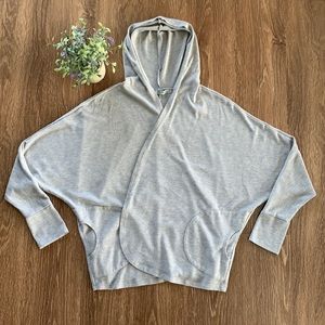 Lily Rain Wrap Style Hoodie in Grey